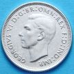 Монета Австралии 1 шиллинг 1942 г. Серебро