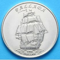 Острова Гилберта 1 доллар 2014 год. Паллада