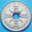 Монета Британской Новой Гвинеи 1 шиллинг 1935 г. Серебро