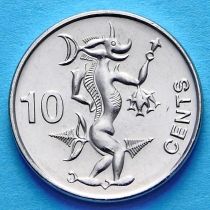 Соломоновы острова 10 центов 2012 год. Морской дух Нгореру.