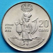 Соломоновы острова 20 центов 1995 год. ФАО