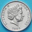 Монета Островов Кука 1 цент 2003 год. Бордер-колли.