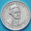 Монета Островов Кука 1 цент 2003 год. Джеймс Кук.
