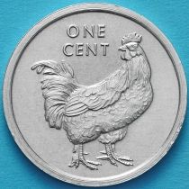 Острова Кука 1 цент 2003 год. Петух.