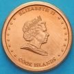 Монета Острова Кука 1 цент 2010 год. Танцовщица хула