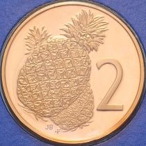 Острова Кука 2 цента 1981 год. Свадьба Принца Чарльза и Леди Дианы. Пруф