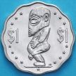 Монета Острова Кука 1 доллар 1992 год. Морской бог Тангароа.