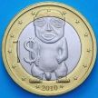 Монета Острова Кука 1 доллар 2010 год. Морской бог Тангароа