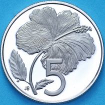 Острова Кука 5 центов 1975 год. Пруф