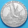 Монета 1 доллар 2007 год. Боевой корабль "HMS Victory"