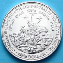 Острова Кука 1 доллар 2004 год. 60 лет высадки в Нормандии