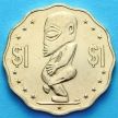 Монета Островов Кука 1 доллар 2015 год. Морской бог Тангароа
