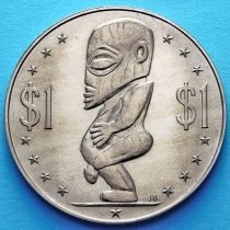 Острова Кука 1 доллар 1972 год. Морской бог Тангароа