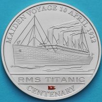 Острова Кука 1 доллар 2012 год. Титаник. Отплытие.