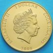 Монета Островов Кука 1 доллар 2008 год. Эдвард VII.