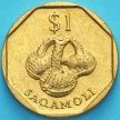 Монета Фиджи 1 доллар 1998 год. Сосуд для воды.