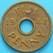 Монета Фиджи 1 пенни 1942 год.