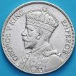 Монета Фиджи 1 флорин 1934 год. Серебро.