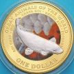 Монета Фиджи 1 доллар 2009 год. Карп кои. Тип 3