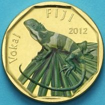 Фиджи 1 доллар 2012 год. Цветная.