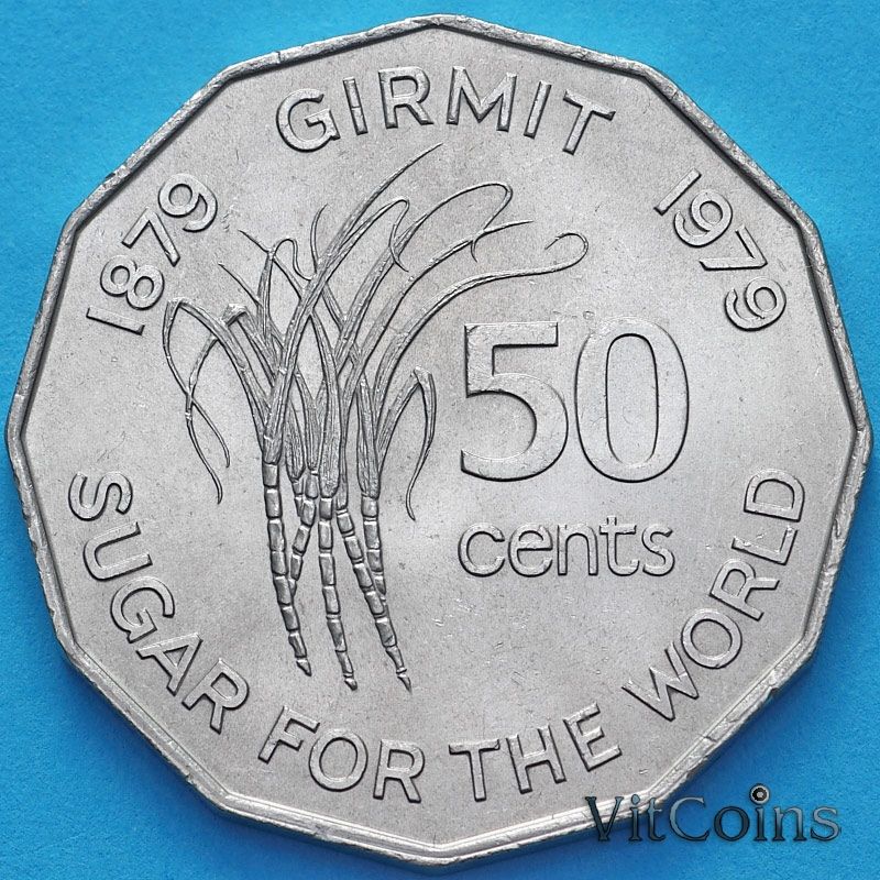 Монета Фиджи 50 центов 1979 год. ФАО