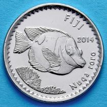 Фиджи 5 центов 2014 год. Рыба кролик.
