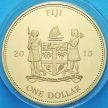 Монета Фиджи 1 доллар 2015 год. Сакагавея, Льюис и Кларк.