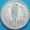 Монета Новых Гебридских островов 100 франков 1966 год. Серебро.