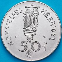 Новые Гебриды 50 франков 1972 год.