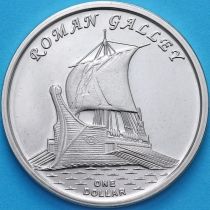Острова Гилберта 1 доллар 2019 год. Римская галера