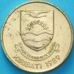 Монета Кирибати 2 доллара 1989 год. 10 лет независимости