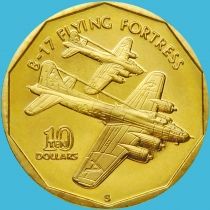 Маршалловы острова 10 долларов 1991 год. Boeing B-17 Flying Fortress
