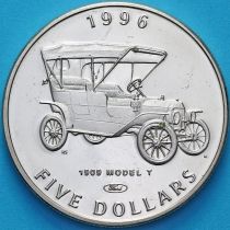 Маршалловы острова 5 долларов 1996 год. 1906 Ford Model T