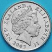 Монета Новая Зеландия 10 центов 2003 год. Маска Маори.