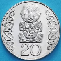 Новая Зеландия 20 центов 2005 год. BU