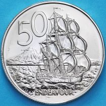 Новая Зеландия 50 центов 2005 год. BU