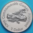 Монета Новая Зеландия 1 Доллар 1989 год. Пловец.