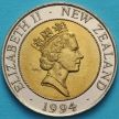 Монета Новая Зеландия 50 центов 1994 год. Корабль Джеймса Кука Индевор.