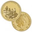 Монета Новая Зеландия 1 доллар 2006 год. Золотая лихорадка. Буклет