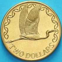 Новая Зеландия 2 доллара 1991 год. Белая цапля. BU