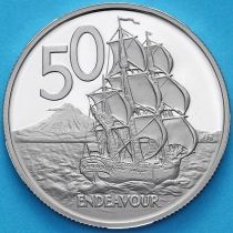 Новая Зеландия 50 центов 1989 год. Пруф