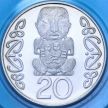 Монета Новая Зеландия 20 центов 2002 год. BU