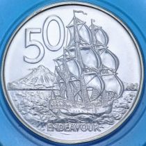 Новая Зеландия 50 центов 2002 год. BU
