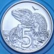 Монета Новая Зеландия 5 центов 2002 год. BU