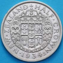 Новая Зеландия 1/2 кроны 1934 год. Серебро. №1