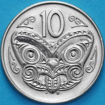 Новая Зеландия 10 центов 1989 год. Маска Маори.