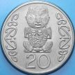 Монета Новая Зеландия 20 центов 1993 год. BU