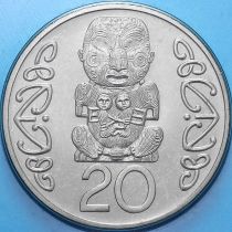 Новая Зеландия 20 центов 1993 год. BU