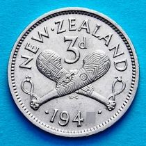 Новая Зеландия 3 пенса 1948 год. 