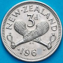 Новая Зеландия 3 пенса 1960 год. 